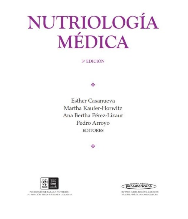 libro nutriologia medica esther casanueva